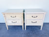 Pair of Faux Bamboo Henry Link Nightstands