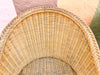 Pair of Braided Rattan Lounge Chairs