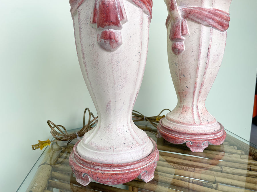 Pair of Swag Urn Lamps