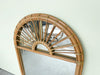 Large Sunburst Rattan Mirror