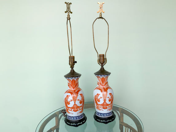 Pair of Asian Inspired Lamps