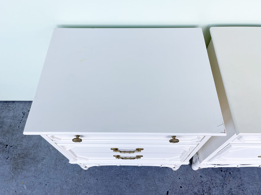 Pair of Ficks Reed Nightstands