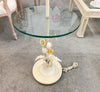 Charming Floral Tole Table Floor Lamp