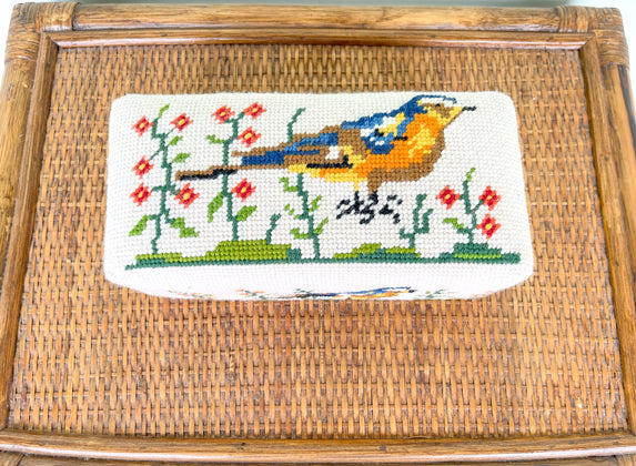 Pretty Bird Needlepoint Doorstop