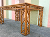 Rattan Chippendale Dining Table