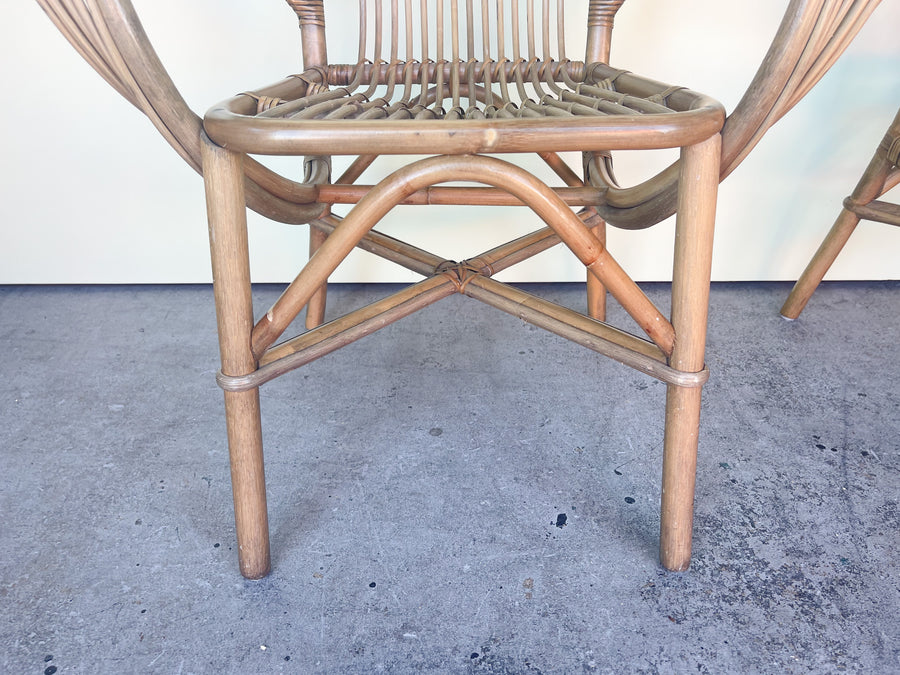 Pair of Cute Rattan Balloon Chairs