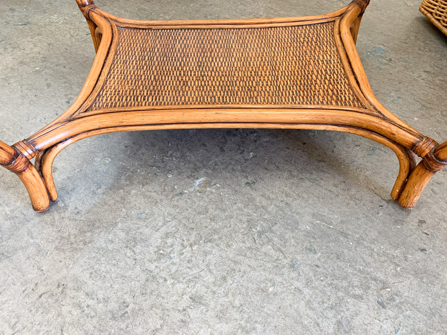 Pair of Rattan Side Tables
