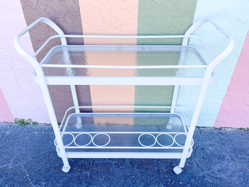 70s Chic Outdoor Bar Cart