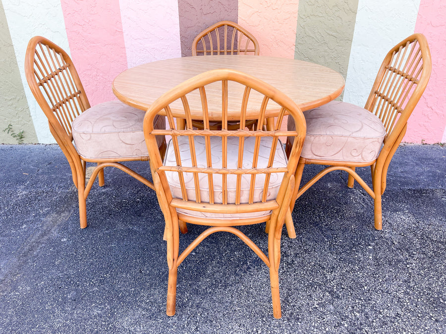 Old Florida Rattan Dining Set