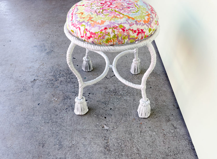Palm Beach Chic Tassel Stool