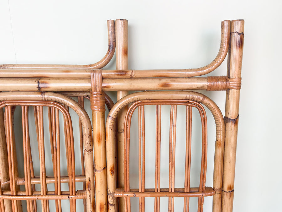 Pair of Rattan Twin Headboards