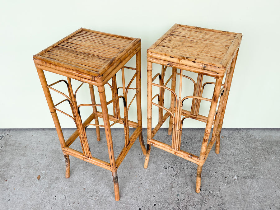 Pair of Tortoiseshell Plant Stands