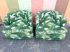 Pair of Upholstered Palm Chairs