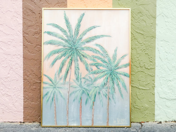 Lee Reynolds Signed Palm Tree Original Art