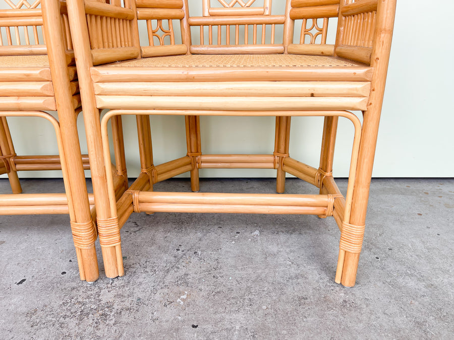 Pair of Brighton Style Rattan and Cane Chairs
