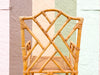 Italian Rattan Chippendale Arm Chair