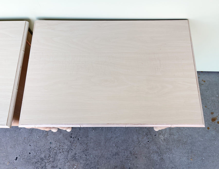 Pair of Faux Bamboo Nightstands