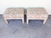 Pair of Granny Chic Upholstered Benches
