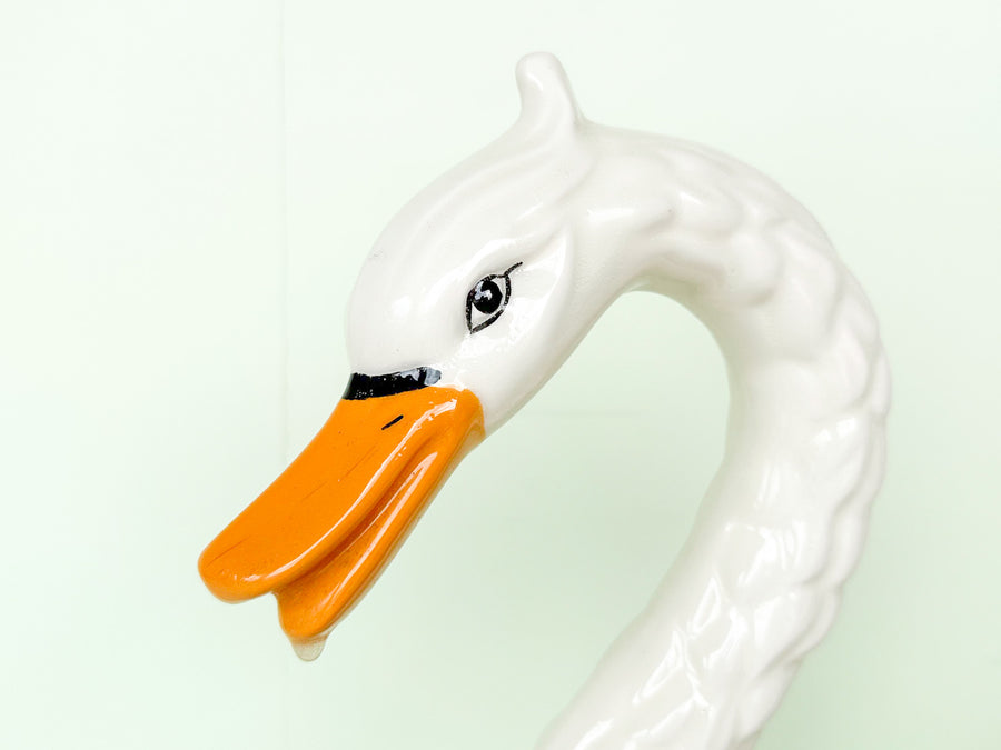 Large Italian Swan Cachepot