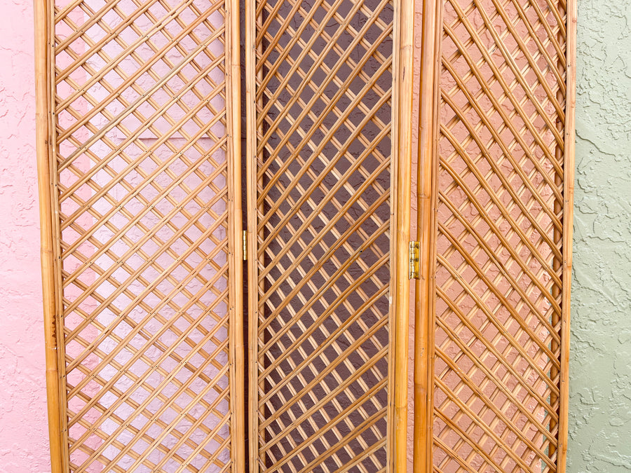 Rattan Lattice Screen