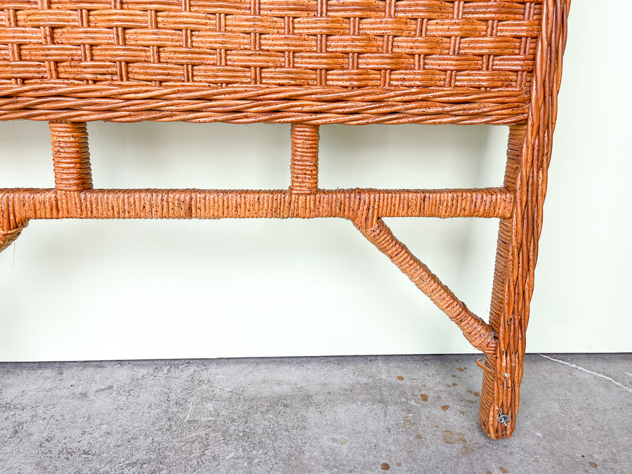 Twisted Rattan King Headboard