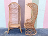 Pair of Hooded Rattan Chairs