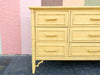 Happy Yellow Faux Bamboo Dresser