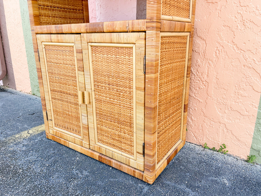 Rattan Wrapped Cabinet