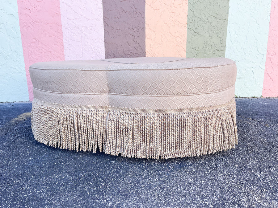 Oversized Regency Ottoman on Casters
