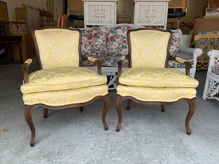 Pair of Regency Widdicomb Bergere Chairs