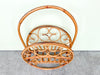 Large Bent Rattan Magazine Rack