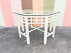 Large Fretwork Rattan Entry Table