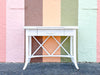 Palm Beach Chic Painted Rattan Desk