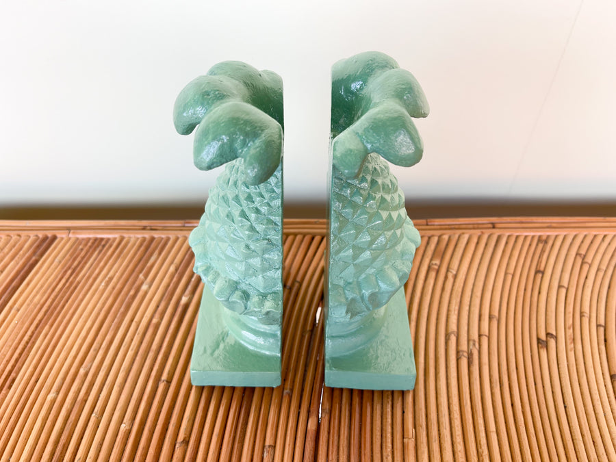 Pair of Cast Iron Pineapple Book Ends
