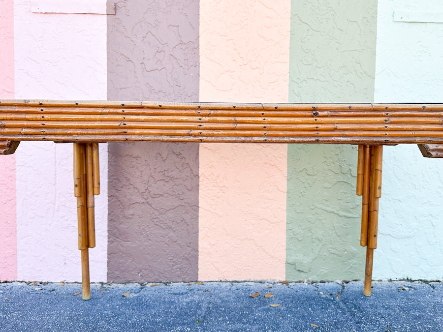 Art Deco Style Rattan Dining Table