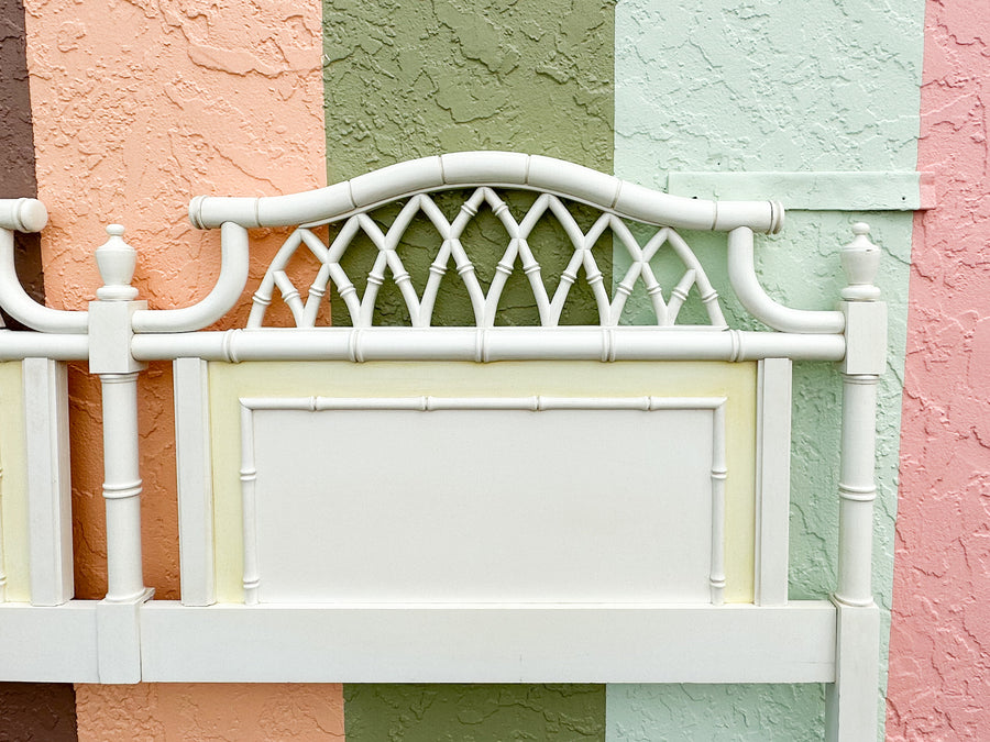 Palm Beach Chic Faux Bamboo King Headboard