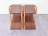 Pair of MCM Rattan Side Tables