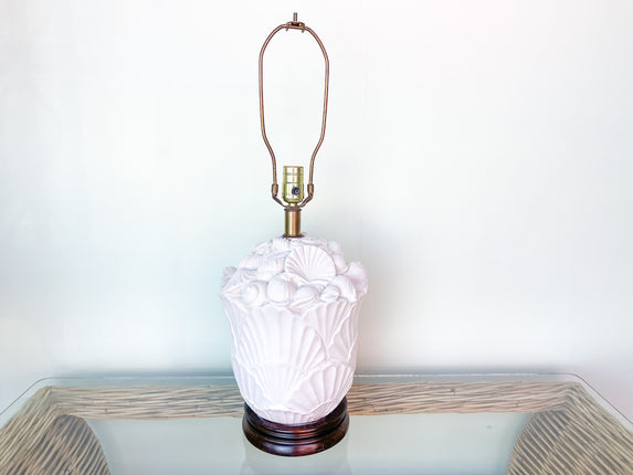 Plaster Seashell Lamp