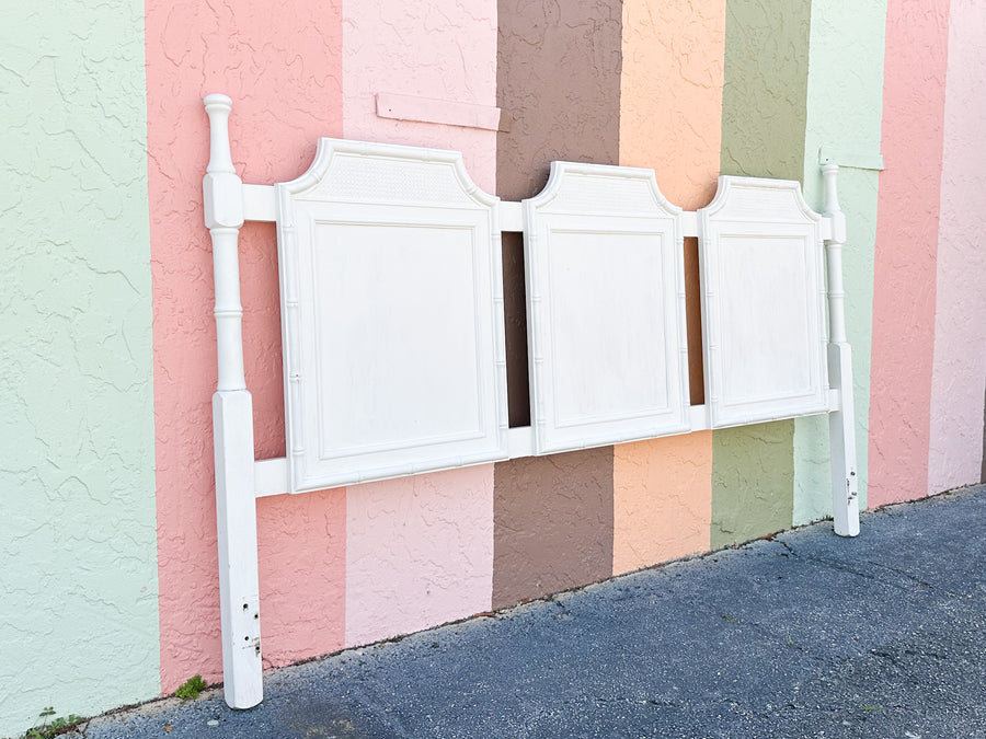 Palm Beach Chic Faux Bamboo King Headboard