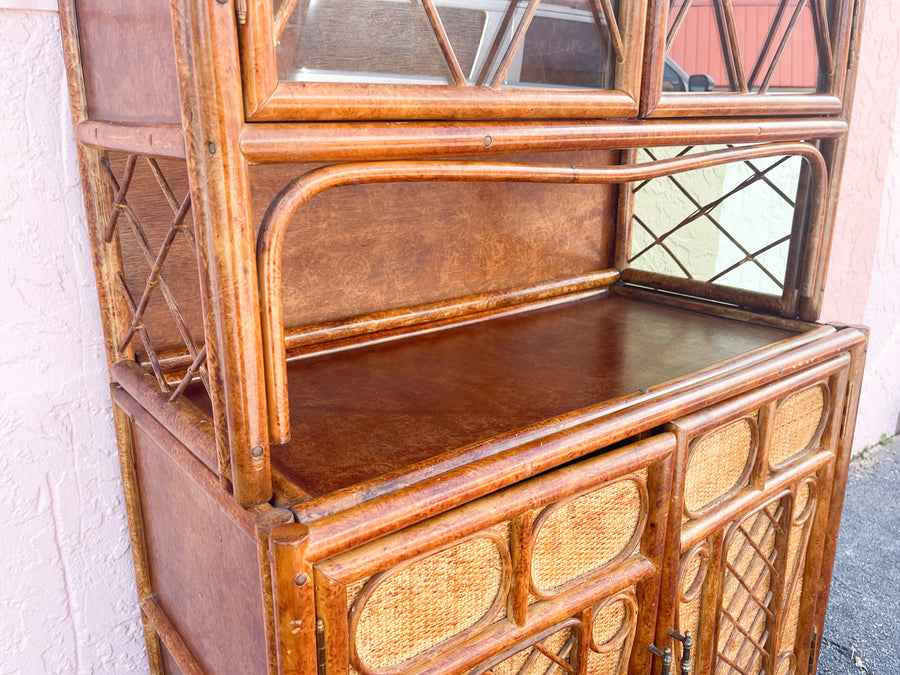 West Indies Style Rattan Cabinet