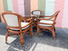 Coastal Pencil Reed Dining Table and Chairs