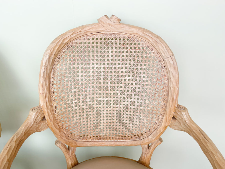 Pair of Faux Bois Chairs