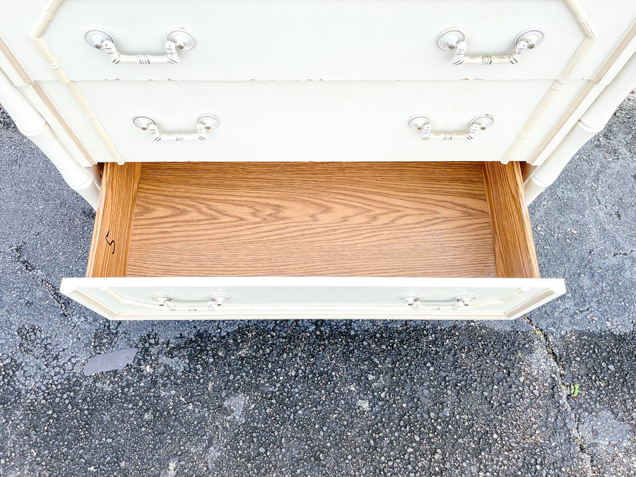Faux Bamboo Tall Chest