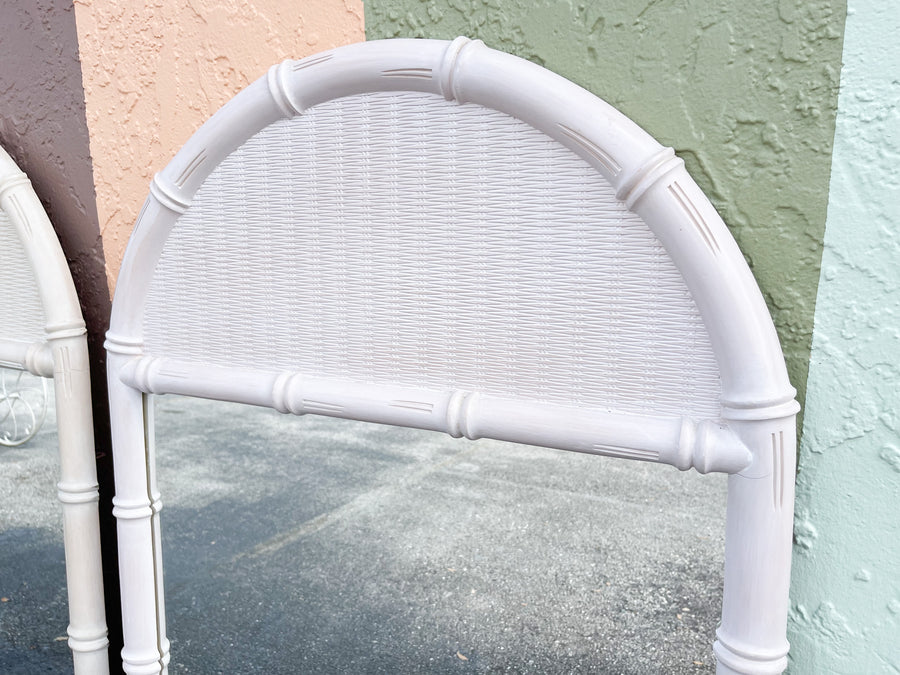 Pair of Faux Bamboo Mirrors