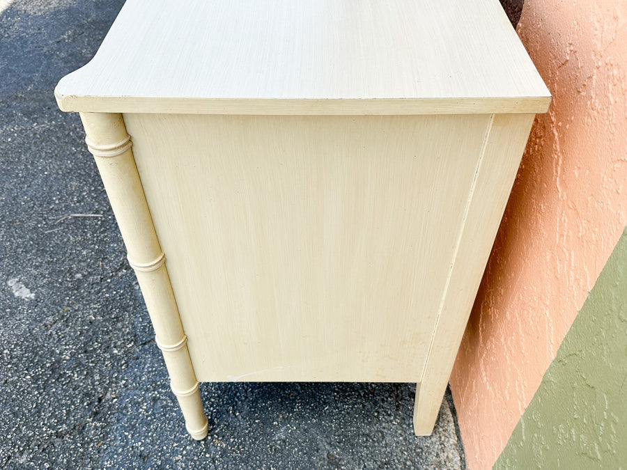 Oversized Faux Bamboo Nightstand