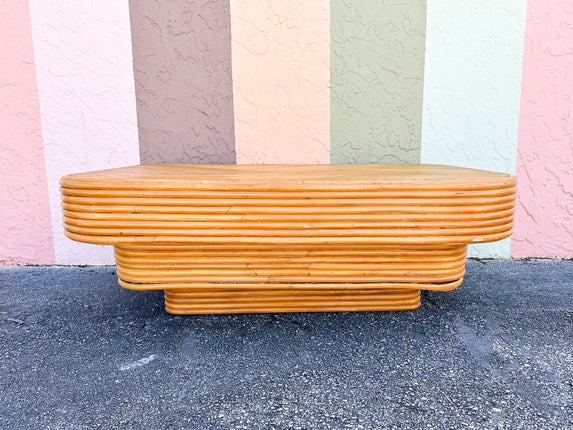 Island Chic Bamboo Coffee Table