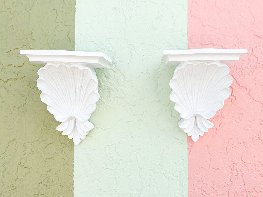 Pair of Shellegance Wall Shelves