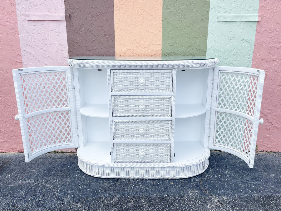 Palm Beach Chic Wicker Server