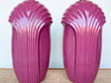 Pair of 80s Chic Raspberry Lamps