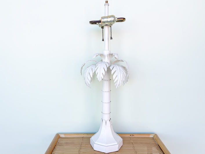 Tole Palm Tree Lamp